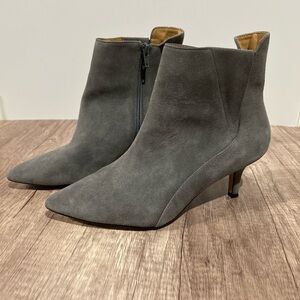 Corso Como Gray Suede Heeled Boots